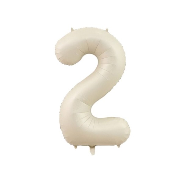 75 Cm 2 Krem Renk Folyo Balon