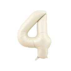 75 Cm 4 Krem Renk Folyo Balon