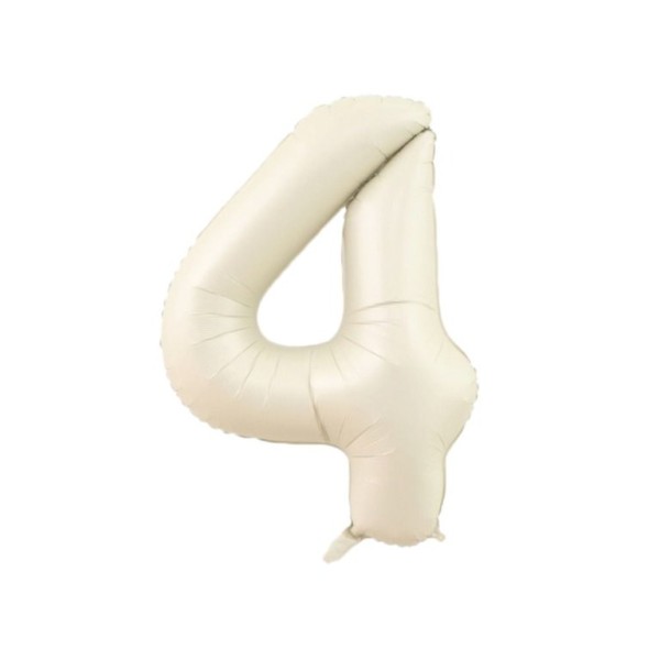 75 Cm 4 Krem Renk Folyo Balon