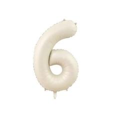 75 Cm 6 Krem Renk Folyo Balon