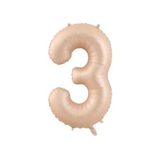 75 Cm 3 Krem Renk Folyo Balon