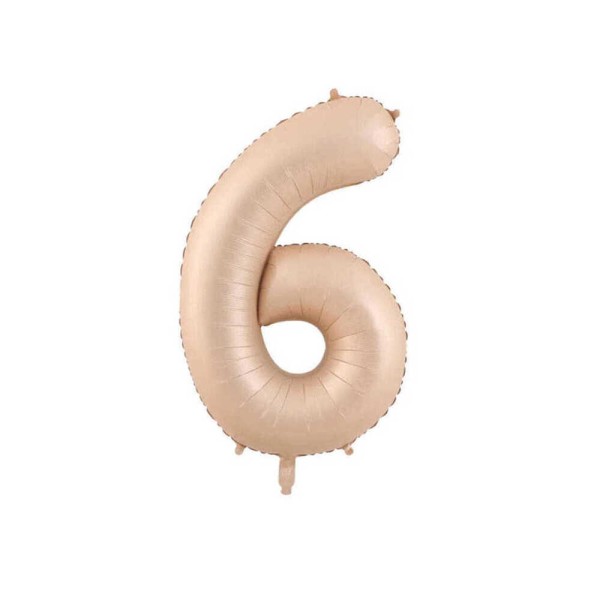 75 Cm 6 Karamel Renk Folyo Balon