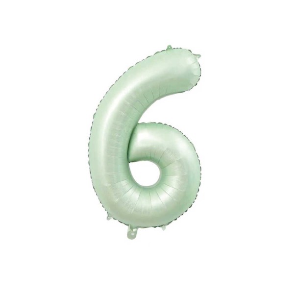 75 Cm 6 Mint Renk Folyo Balon