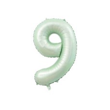 75 Cm 9 Mint Renk Folyo Balon
