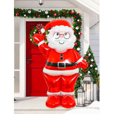 Büyük Kırmızı Ayaklı Noel Baba Folyo Balon Büyük Kırmızı Ayaklı Noel Baba Folyo Balon