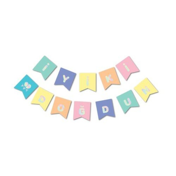 Makaron Gümüş İyi Kİ Doğdun Banner