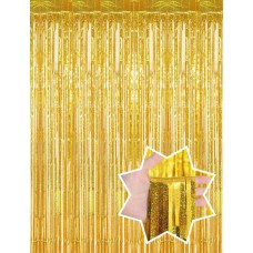 Hologramlı Gold Duvar Püskülü