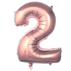 2 Rose Gold 100 cm Folyo Balon 2 Rose Gold 100 cm Folyo Balon