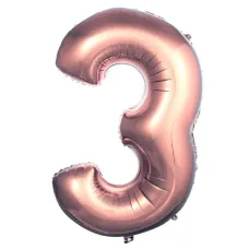 3 Rose Gold 100 cm Folyo Balon