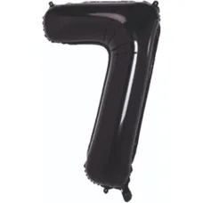 100 Cm Siyah 7 Rakam Folyo Balon  100 Cm Siyah 7 Rakam Folyo Balon