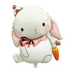 Krem Tavşan Folyo Balon Krem Tavşan Folyo Balon