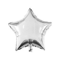 Gümüş Yıldız Folyo Balon 40 cm