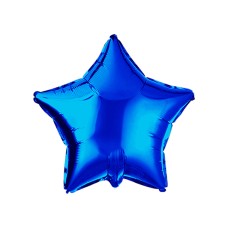  Koyu Mavi Yıldız Folyo Balon 40 cm