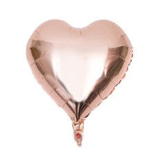 Rose Gold Kalp Folyo Balon 40 Cm