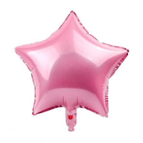 Pembe Yıldız Folyo Balon 40 cm